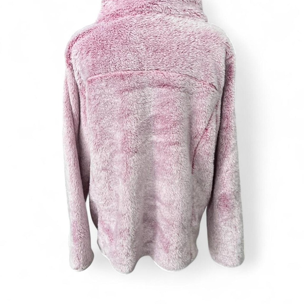 St. John's Bay Pink Faux Fur Pullover with Kangaroo Pouch Women's Size XL - Picture 2 of 8